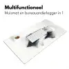 Bergen - Mistig - Water - Wit Muismat XXL klein -sfeer4