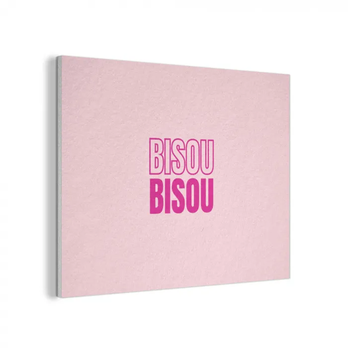 Bisou - Roze - Minimalistisch PET vilt klein -3d