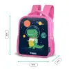 Ruimte - Dino - Planeten - Sterren Kinderrugzak - Roze middel -productfoto_formaten
