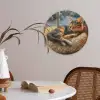 Kat - Kerst - Winter - Dier Akoestische PET Vilt - Rond klein -sfeer3