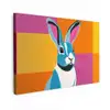 Haas - Kleurvakken - Oren - Roze canvas 2cm klein -z3d