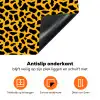 Zwart - Vlekken - Oranje - Dier Inductie beschermer vinyl 3mm klein 276 -zzzzzzz-td-onderkant