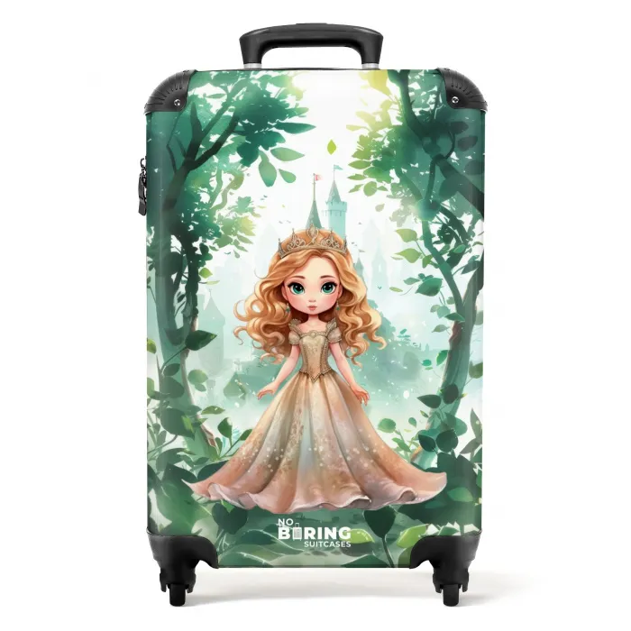 Grace groenrijk Koffer - NBS - Handbagage middel -productfoto_recht
