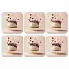 Cheesecake - Eten - Roze - Taart onderzetter kurk middel -3d
