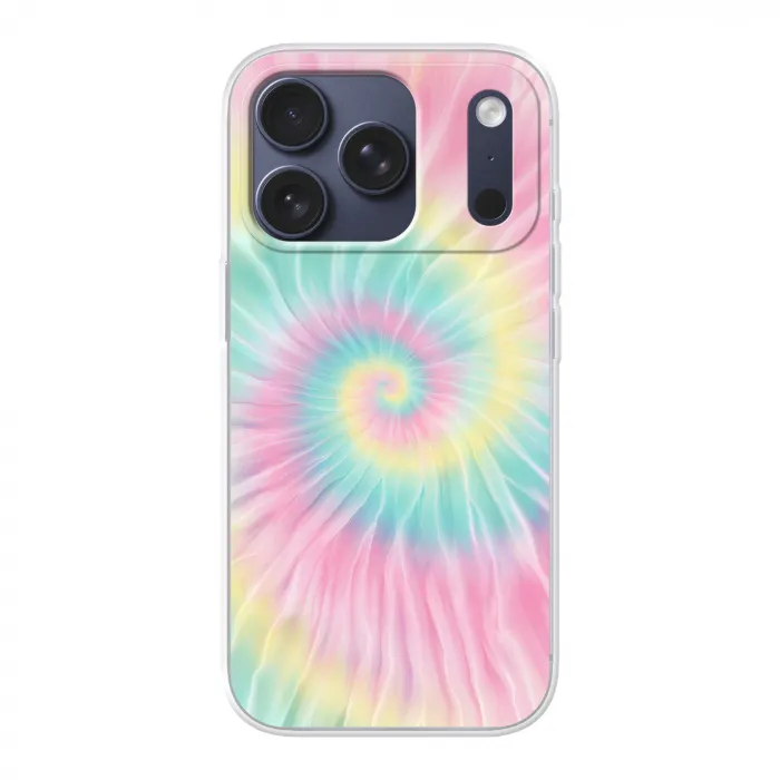 Pasteltinten - Tie dye - Roze Telefoonhoesje iPhone 17 Pro klein -3d