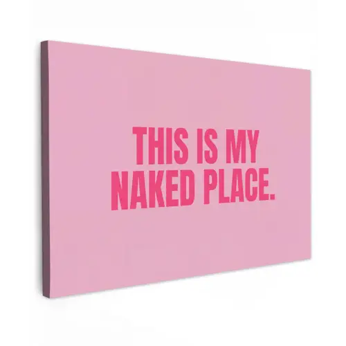 Tekst - Modern - Roze canvas 2cm klein -z3d