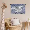 Zwaan - Kunst - Delfts blauw - Schilderij - Oude meesters Wandkleed katoen klein -wsfeer5_kind