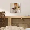 Modern - Bruin - Abstract - Beige aluminium wit klein -sfeer3