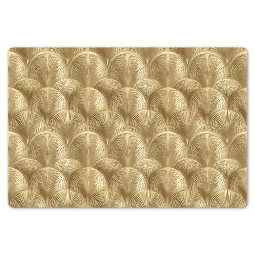 Patroon - Waaier -  Goud Placemat vinyl groot 368 -zzsfeer1_Kitchenyeah-website