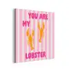 Lobster - Love - Valentijn aluminium wit klein -3d