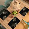 Gouden Elegantie van de Tropen Placemat vinyl groot -zzsfeer5_Kitchenyeah-website
