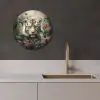 Blik van de Tijger KitchenYeah - Keuken - Wandcirkel Forex klein -sfeer1