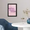 You're doing great - Roze - Bubble letters fotolijst zwart zonder passe partout klein -sfeer4