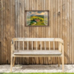Doorkijk - Toscane - Uitzicht - Landschap - Zomer Tuinposter op houten frame 2 cm dik klein -sfeer4