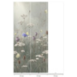 Vlinders - Wildbloemen - Illustratie - Kleurrijk Behang Vlies klein -USP_banen