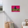 Kat - Baas - Roze - Tijgerprint tuinposter los doek klein -sfeer8