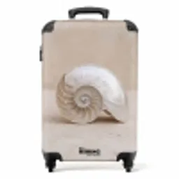 Schelp - Spiraal - Beige NBS - Handbagage koffer - Volwassenen Unisex middel -productfoto_recht