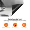 Poedel - Hond - Zwart - Wit - Schattig - Pasta Inductie beschermer vinyl 3mm klein -zzzzzzz-td-onderkant