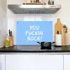 Blauw - Wit - You fuckin rock Inductie beschemer met haakjes klein -sfeer2