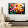 Felgekleurd - Bloemblaadjes - Abstract canvas 2cm klein -sfeer6