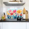 Illustratie - Bloemen - Kleurrijk Inductie beschemer met haakjes klein -sfeer2