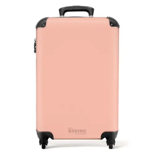 Pastel - Zalmroze NBS - Handbagage koffer - Kinderen Unisex middel -productfoto_recht