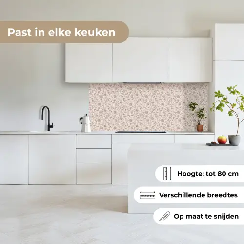 Patroon - Bloemen - Paars keuken achterwand 2 middel 871 -sfeer4_NL