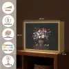 Bloemenvaas - Hout - Bloemen - Boeket Light Box met batterij (Wandlamp) middel -USP_websiteoverzichtNL