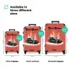 Grijze auto met roze vlammen NBS - Handbagage koffer - Kinderen Unisex middel zzzzzzVergelijking_3EN