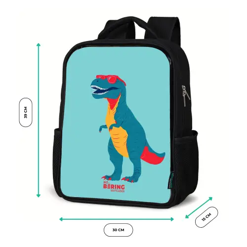 Coole T. rex met zonnebril Rugzak - Zwart middel -productfoto_formaten