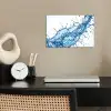 Spash - Water - Blauw poster papier klein -sfeer1