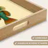Vis - Blauw - Stippen - Schubben Dienblad Rechthoek middel -USP_HandgreepNL