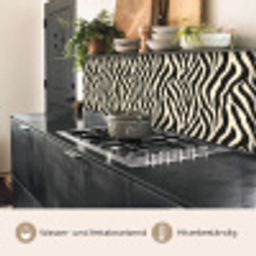 Zebra - Print - Klassiek - Zwart keuken achterwand 2 middel 871 -usp_DE