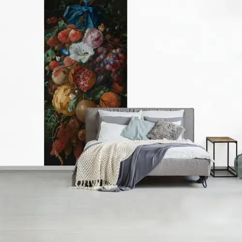 Festoen van vruchten en bloemen - Schilderij van Jan Davidsz. de Heem fotobehang vinyl groot -slaapkamer