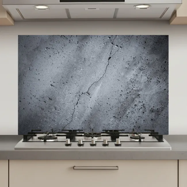 Beton - Grijs - Scheur keuken achterwand spatscherm klein -3d_website