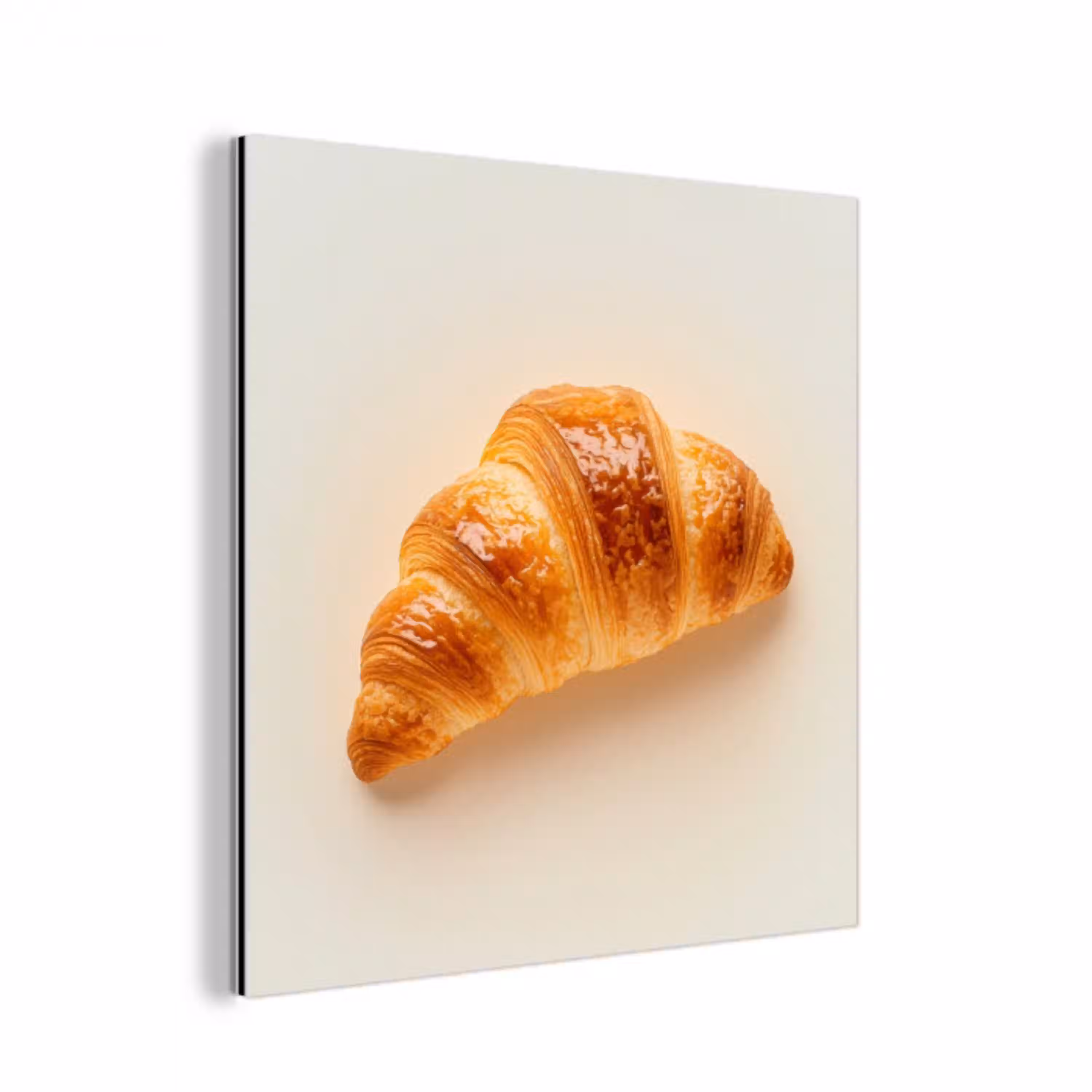 Croissant - Brood - Beige aluminium wit klein -3d