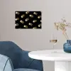 Macarons - Patroon - Goud - Zwart poster papier klein -sfeer3