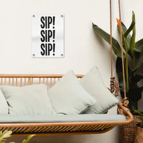 Vintage - Japandi - Decoratie - Black tuinposter los doek klein -sfeer7