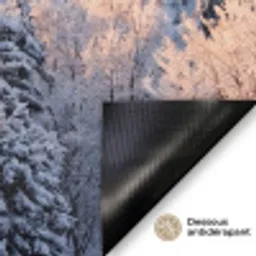 Bos - Bergen - Goud - Winter - Warm Deurmat klein -antislip_FR