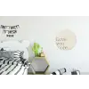 Minimalistisch - Love - Beige Wandcirkel aluminium klein -kinderkamer