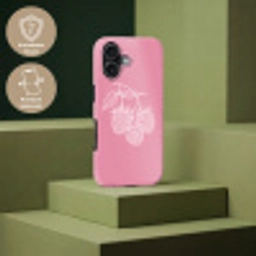 Frambozen - Steel - Getekend - Roze Toughcase MagSafe Apple iPhone 17 klein -USP_PrintM_DE