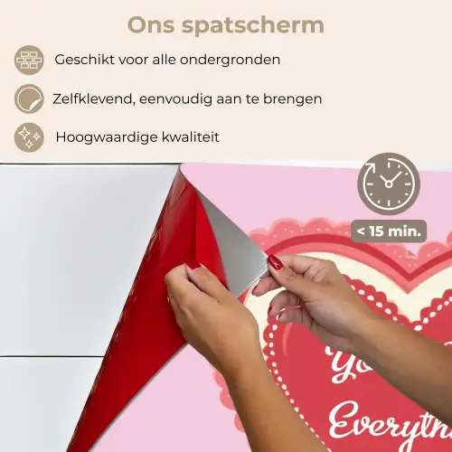 Liefde - Hart - Valentijn keuken achterwand spatscherm klein -spatscherm_NL