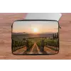 Wijngaard - Zonsondergang - Landschap laptophoes neopreen klein -tafel