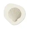 Schelp - Minimalistisch - Wit Wandcirkel Organisch Forex 3mm klein -3d