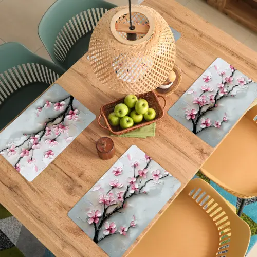 Bloesem - Kunstzinnig - Roze - Sakura Placemat vinyl groot -zzsfeer5_Kitchenyeah-website