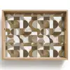 Abstract - Retro - Bruin Dienblad Rechthoek middel 911 -z3d_shopping