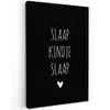 Quotes - Slaap kindje slaap - Spreuken Tuinposter op houten frame 2 cm dik klein -3d