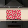 Appels - Rood - Stippen keuken achterwand spatscherm klein 900 -sfeer1
