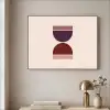 Zandloper - Symmetrisch - Rood - Paars Textielframe - compleet frame klein -sfeer2
