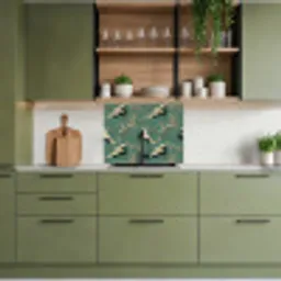 Kersenbloesem - Kraamvogels - Groen keuken achterwand 2 middel 865 -sfeer3
